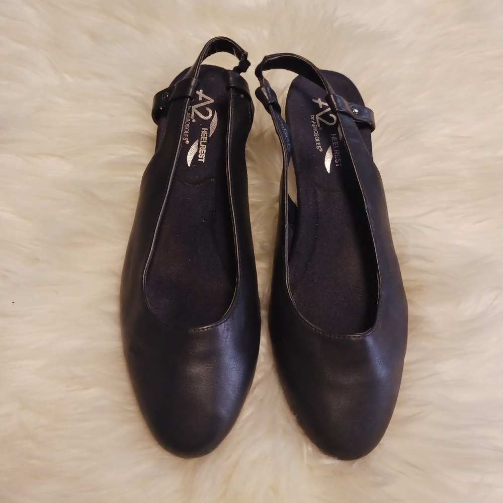A2 by Aerosoles Women's Slingback Shoes Size‎ 9M Black